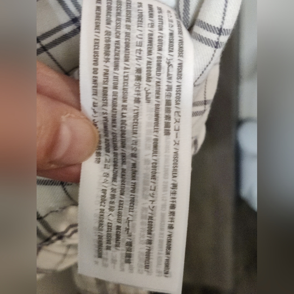 ***Abercrombie & Finch Wrapped Blouse Checkered Tie Shirt (XS) - Picture 6 of 6